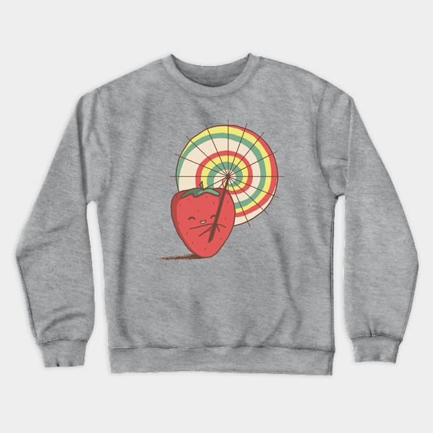 Strawberry Frye Crewneck Sweatshirt by perdita00